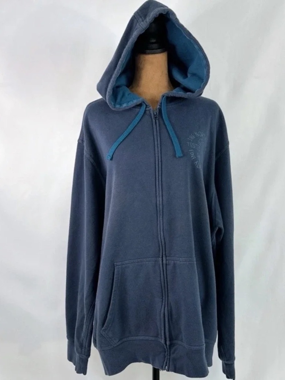 Unbranded Women's Navy Full-Zip Hooded Jacket